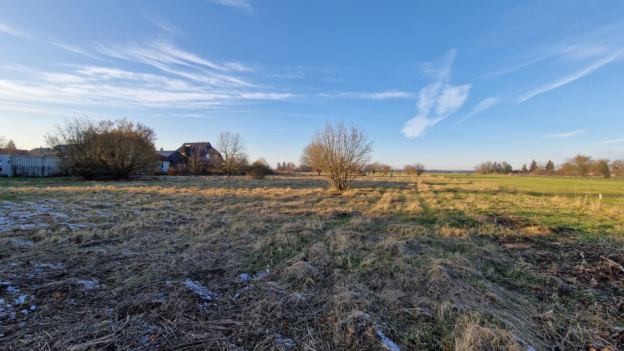 Feldblick Grundstück Vehlefanz