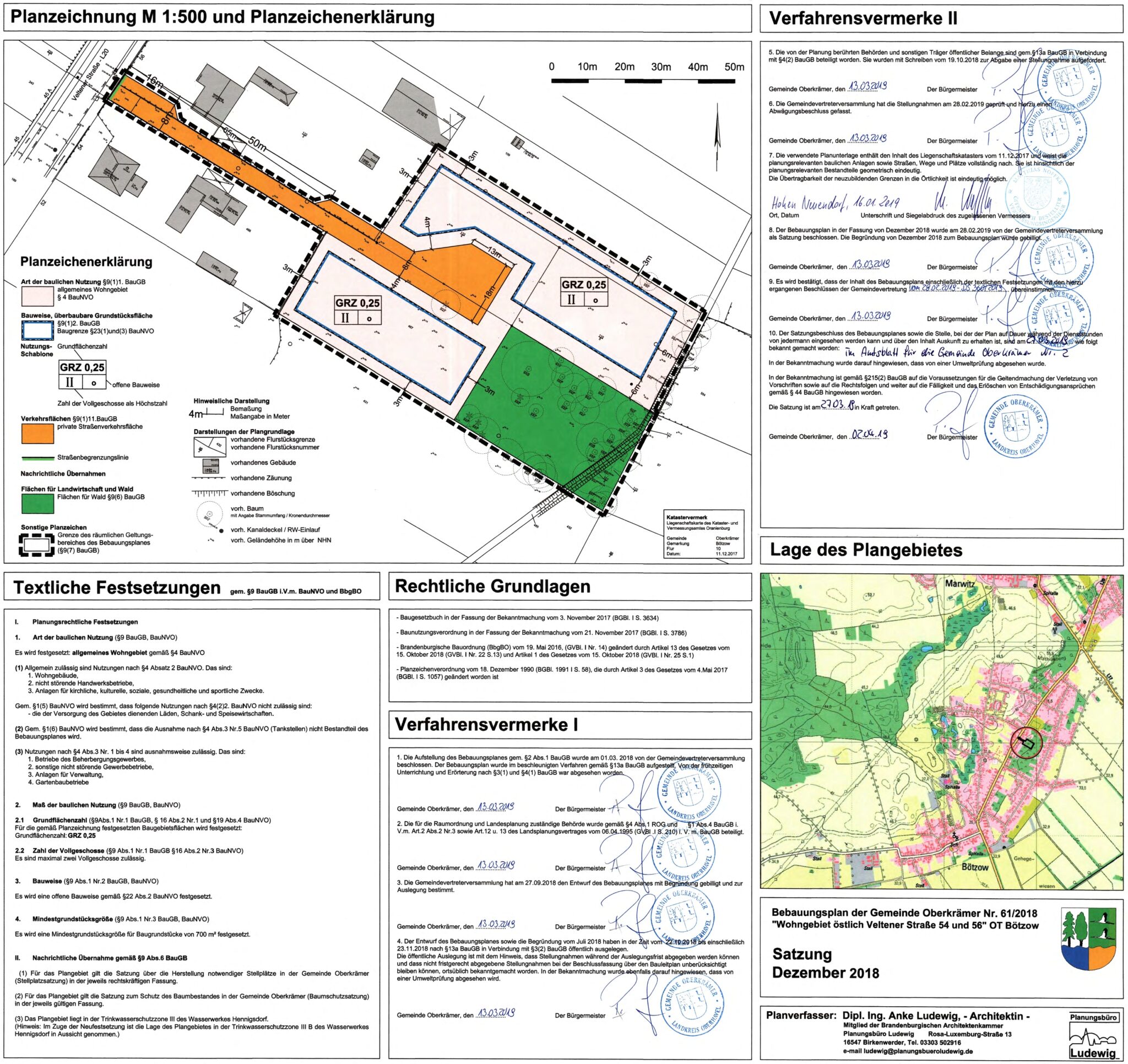 Bebauungsplan Bötzow